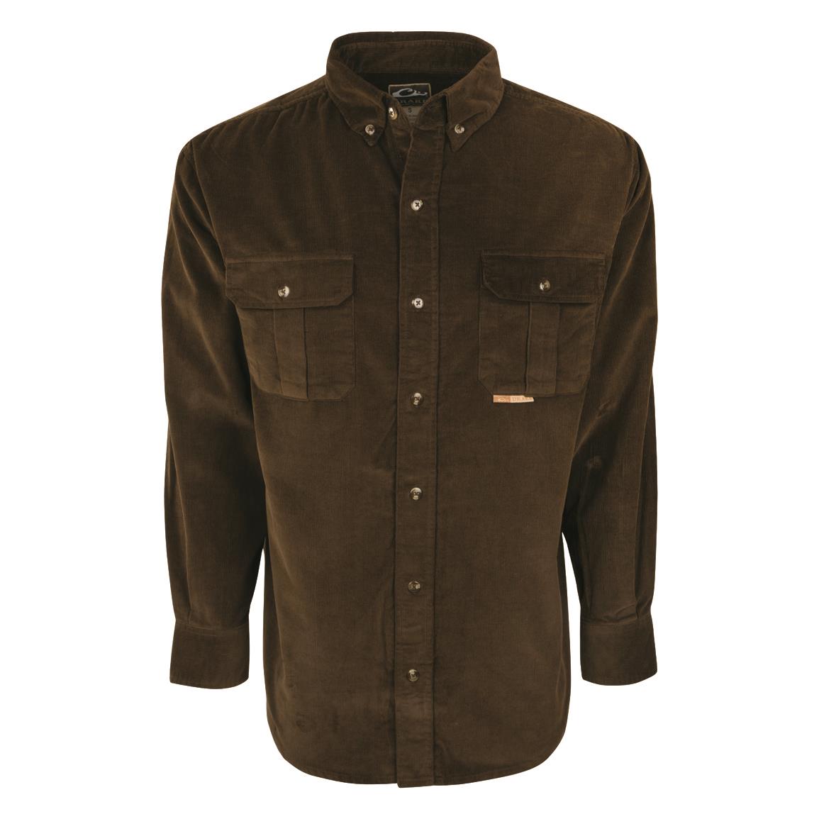 Drake Clothing Company Country Corduroy Long-Sleeve Shirt, Brown