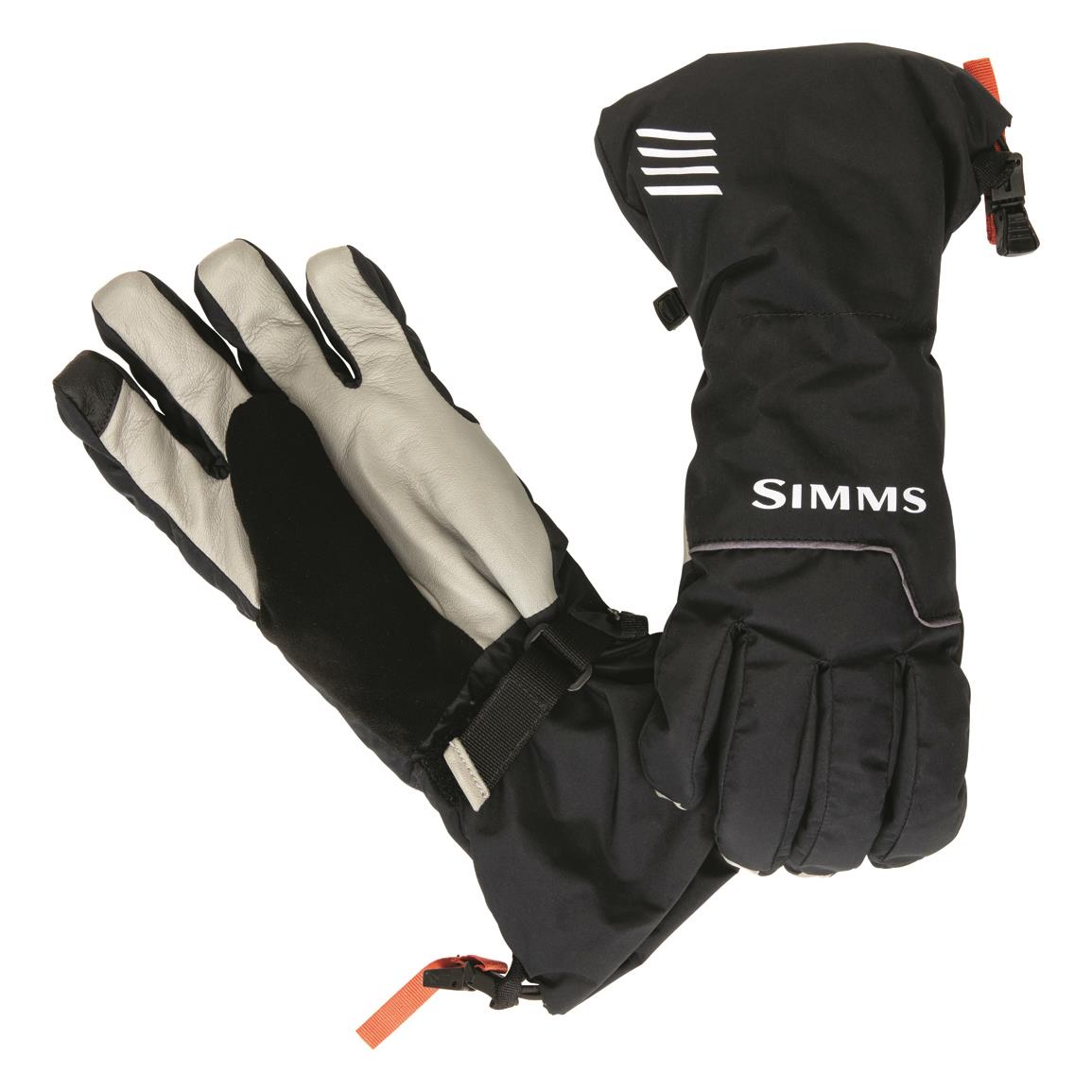 Simms Challenger Waterproof Insulated Gloves., Black