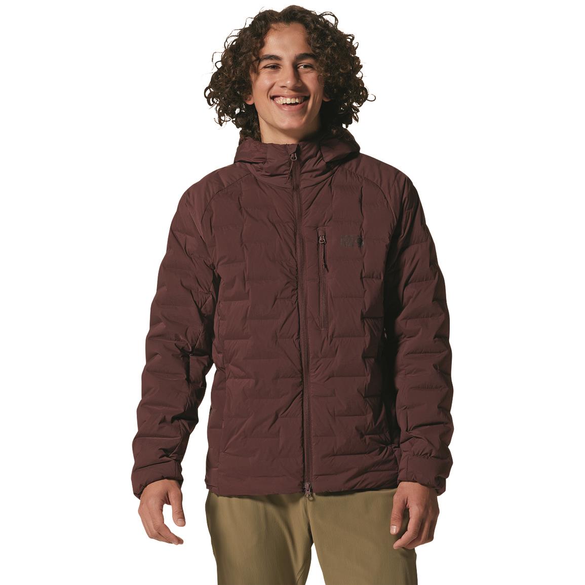 Mountain Hardwear Men's Stretchdown™ Hooded Jacket, Washed Raisin