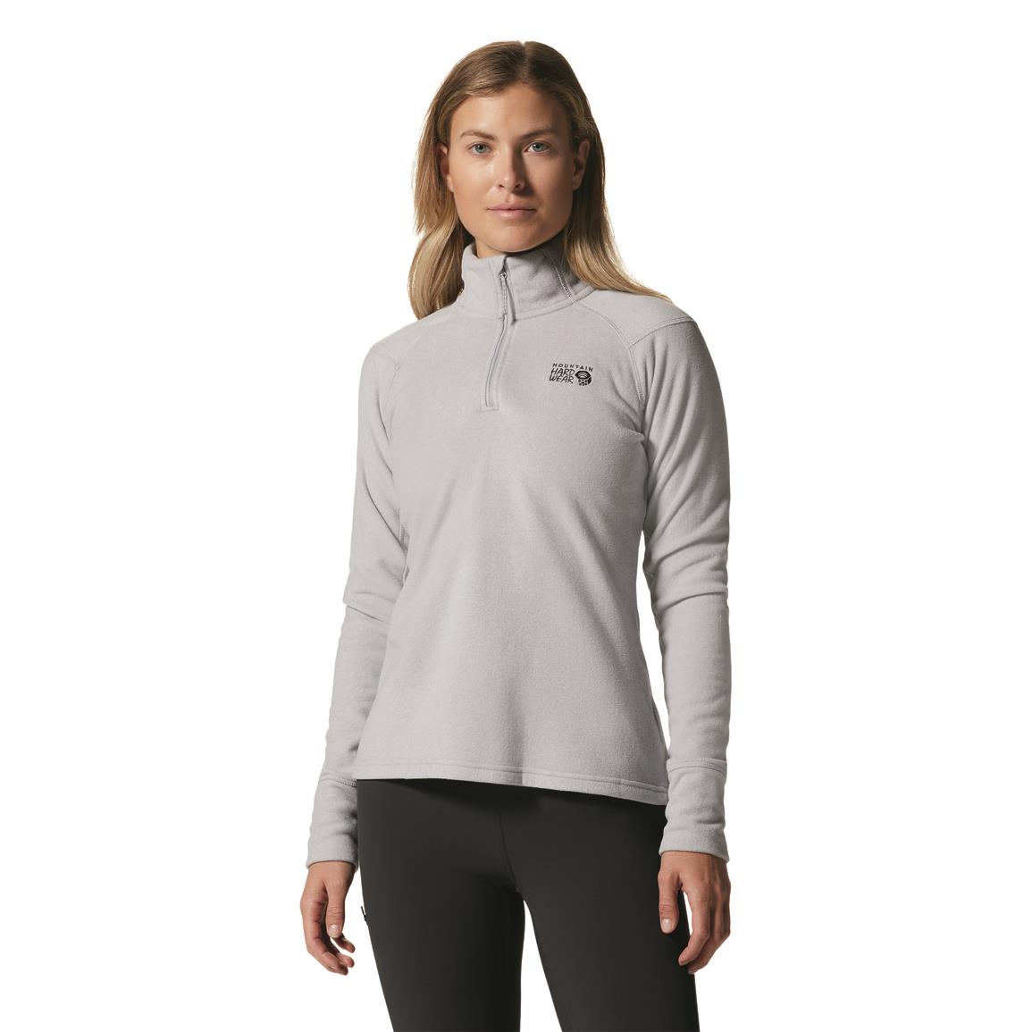 Mountain Hardwear Women's Microchill 2.0 Zip Shirt, Glacial Heather