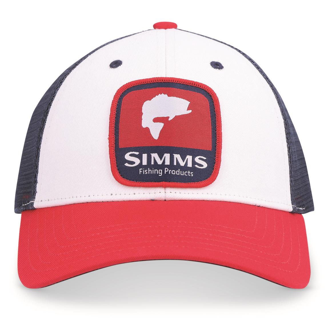 Simms Bass Patch Trucker Hat, Americana
