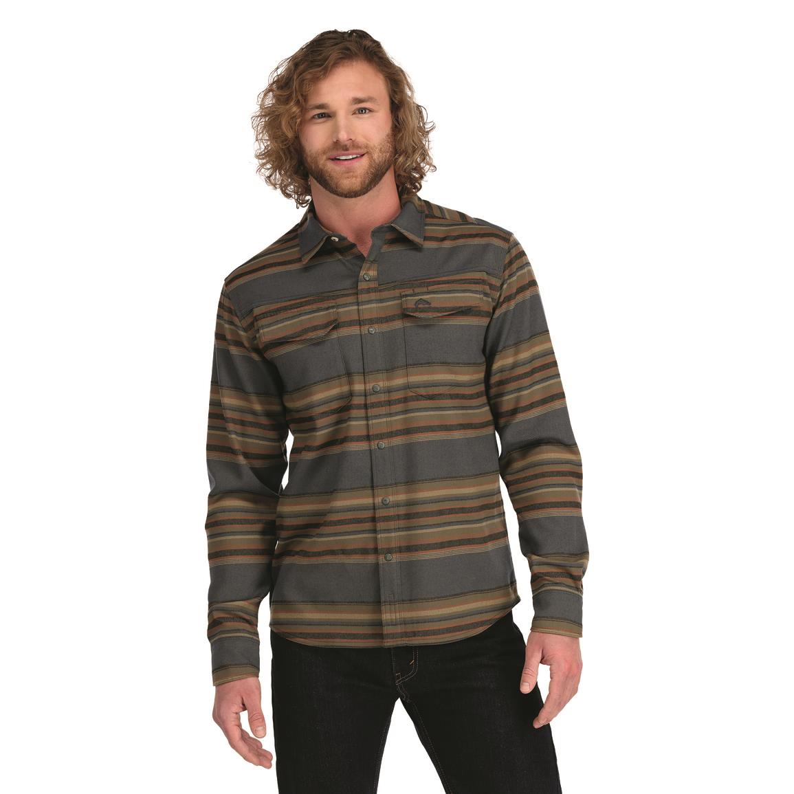 Simms Men's Gallatin Fishing Flannel Shirt, Multicolored Stripe