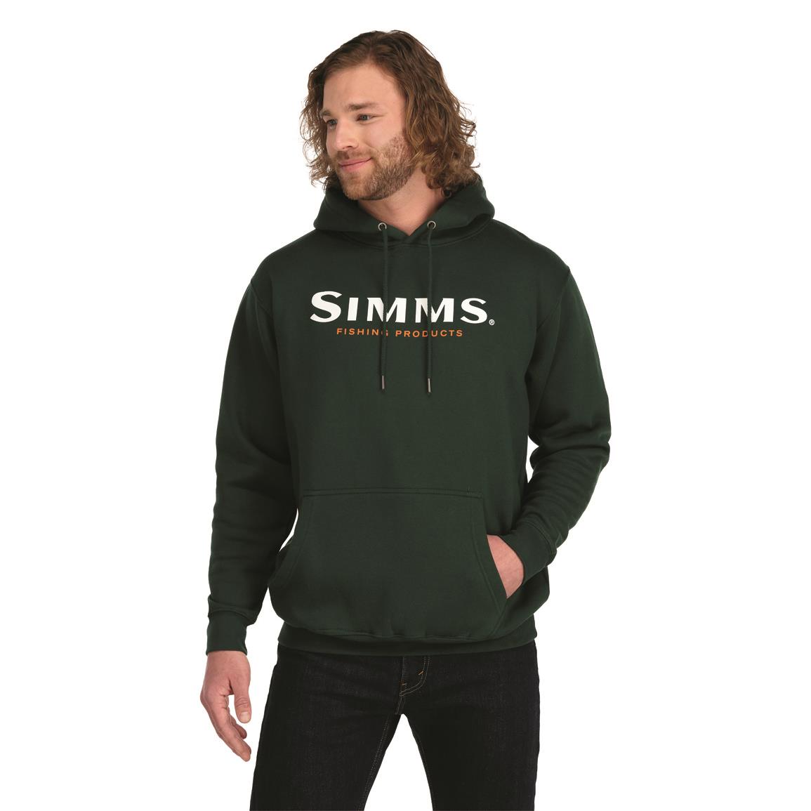 Simms Men's Logo Hoodie, Forest