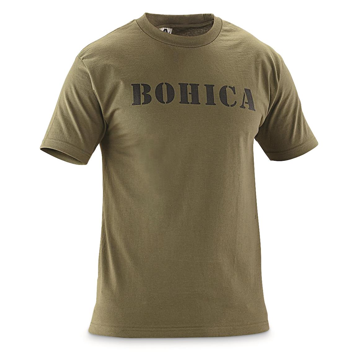 Men's Military Acronym BOHICA T-Shirt, Bohica