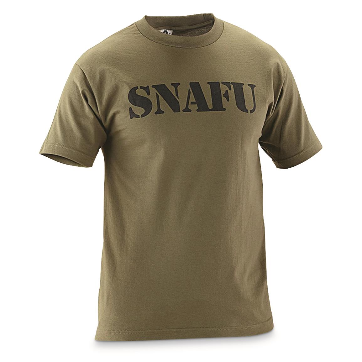 Men's Military Acronym SNAFU T-Shirt, Snafu