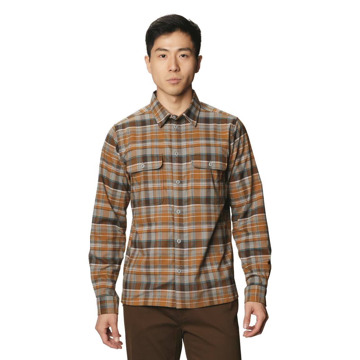 Mountain Hardwear Voyager One Flannel Shirt, Wet Stone