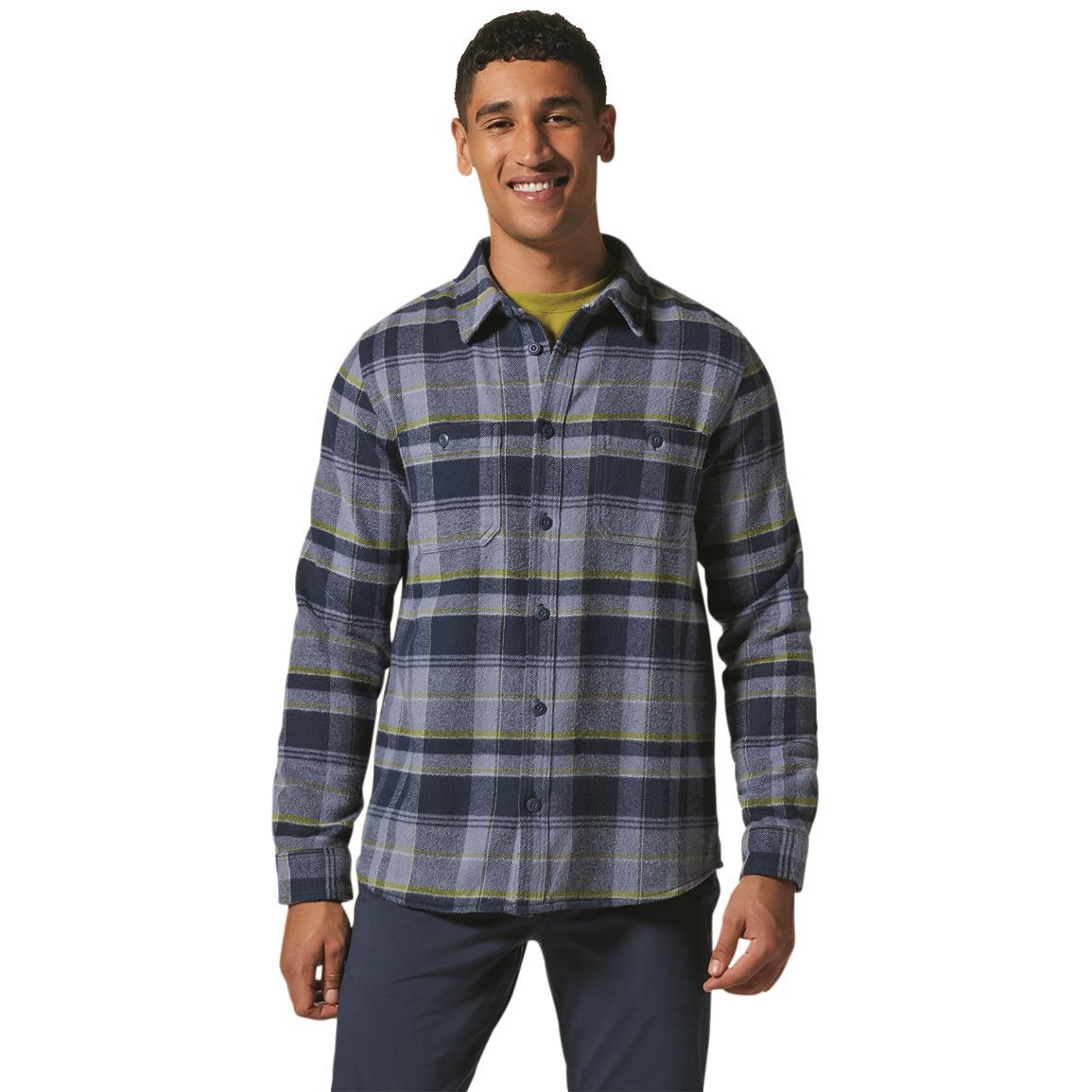 Mountain Hardwear Plusher Heavyweight Flannel Shirt, Light Zinc