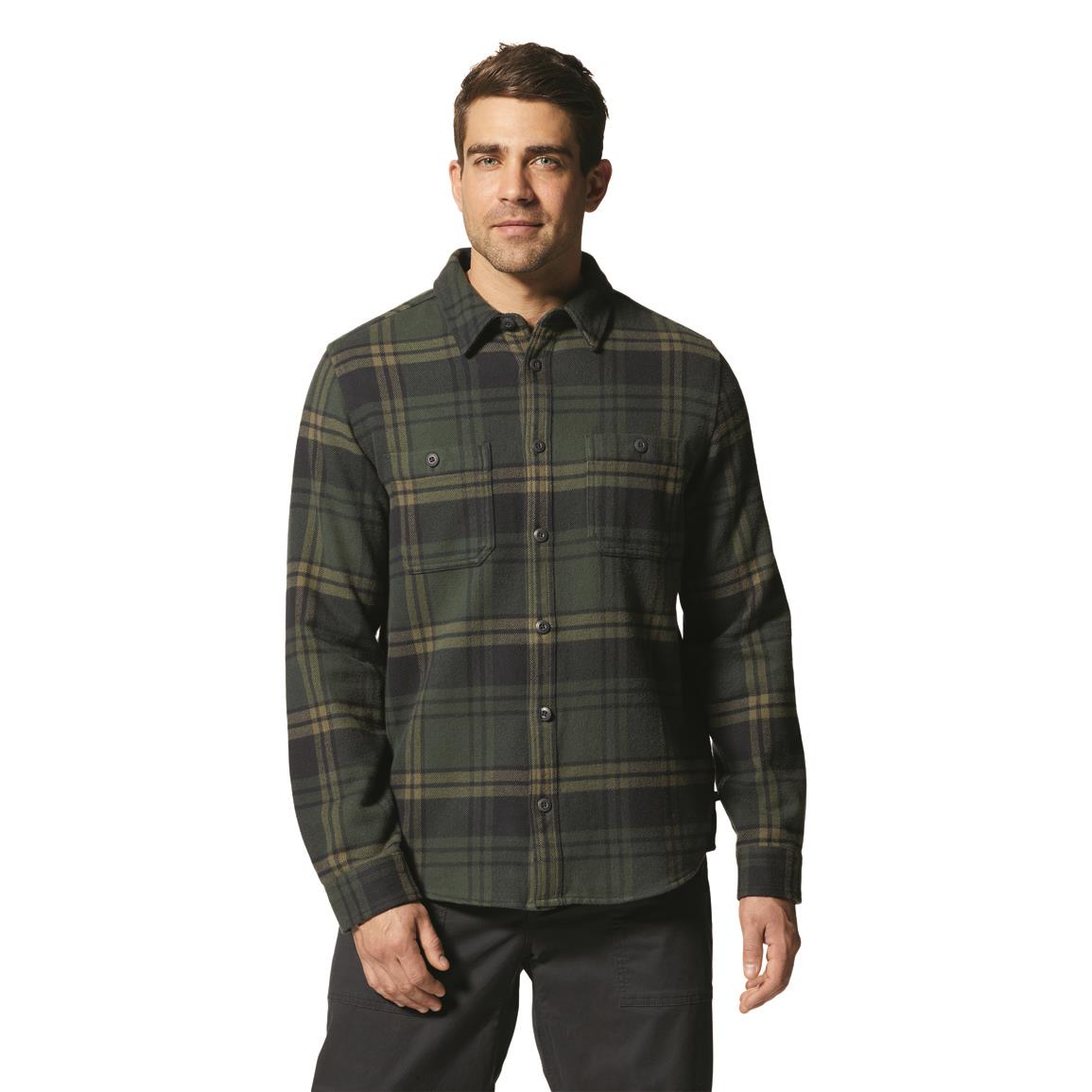 Mountain Hardwear Plusher Heavyweight Flannel Shirt, Black Spruce