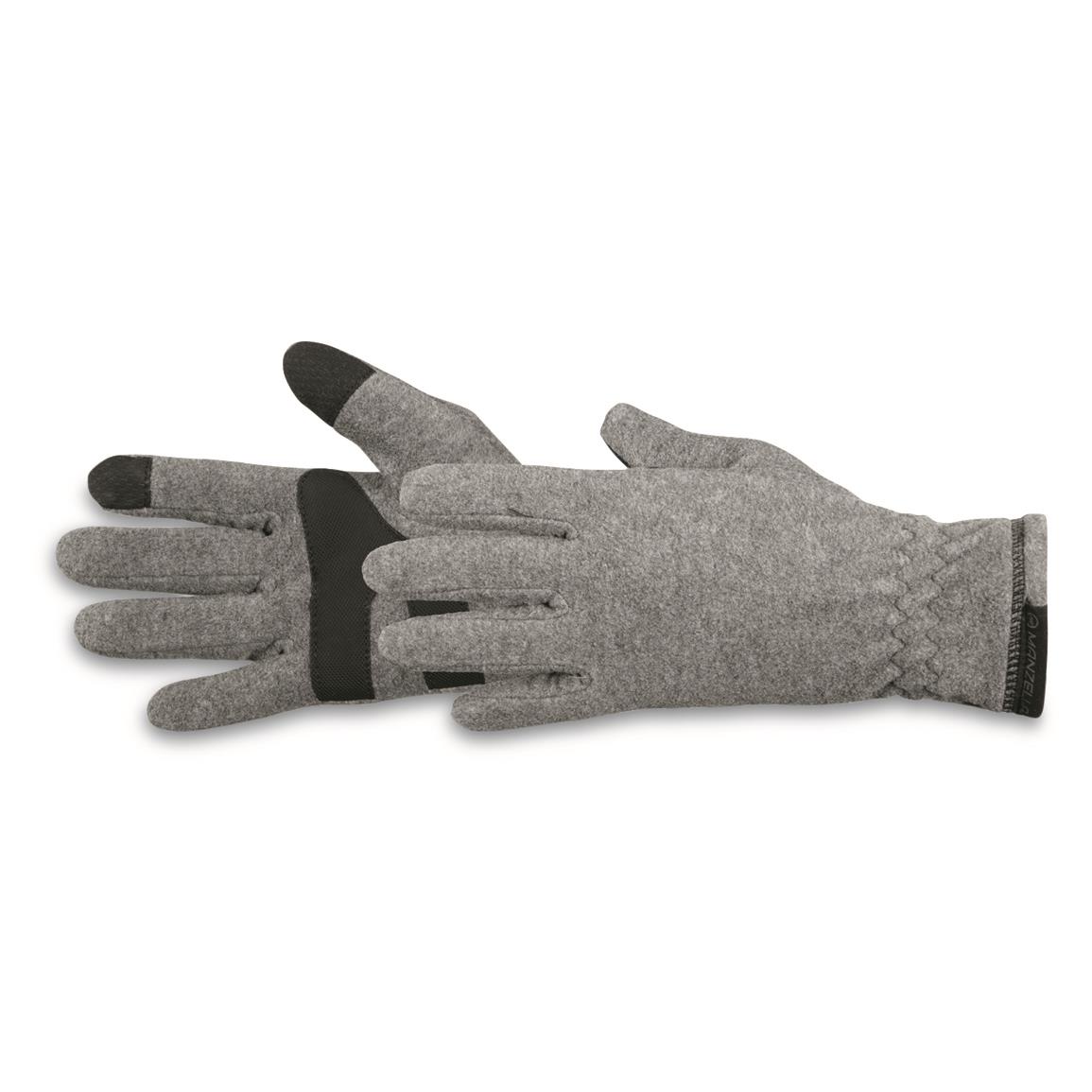 Manzella Women's Equinox Ultra TouchTip Gloves, Black/oxford Heather