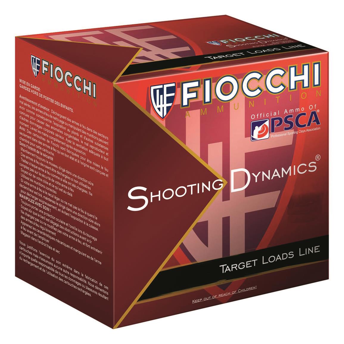 Fiocchi Shooting Dynamics Light Dynamic, 12 Gauge Ammo, 2 3/4", 1 oz., 250 Rounds