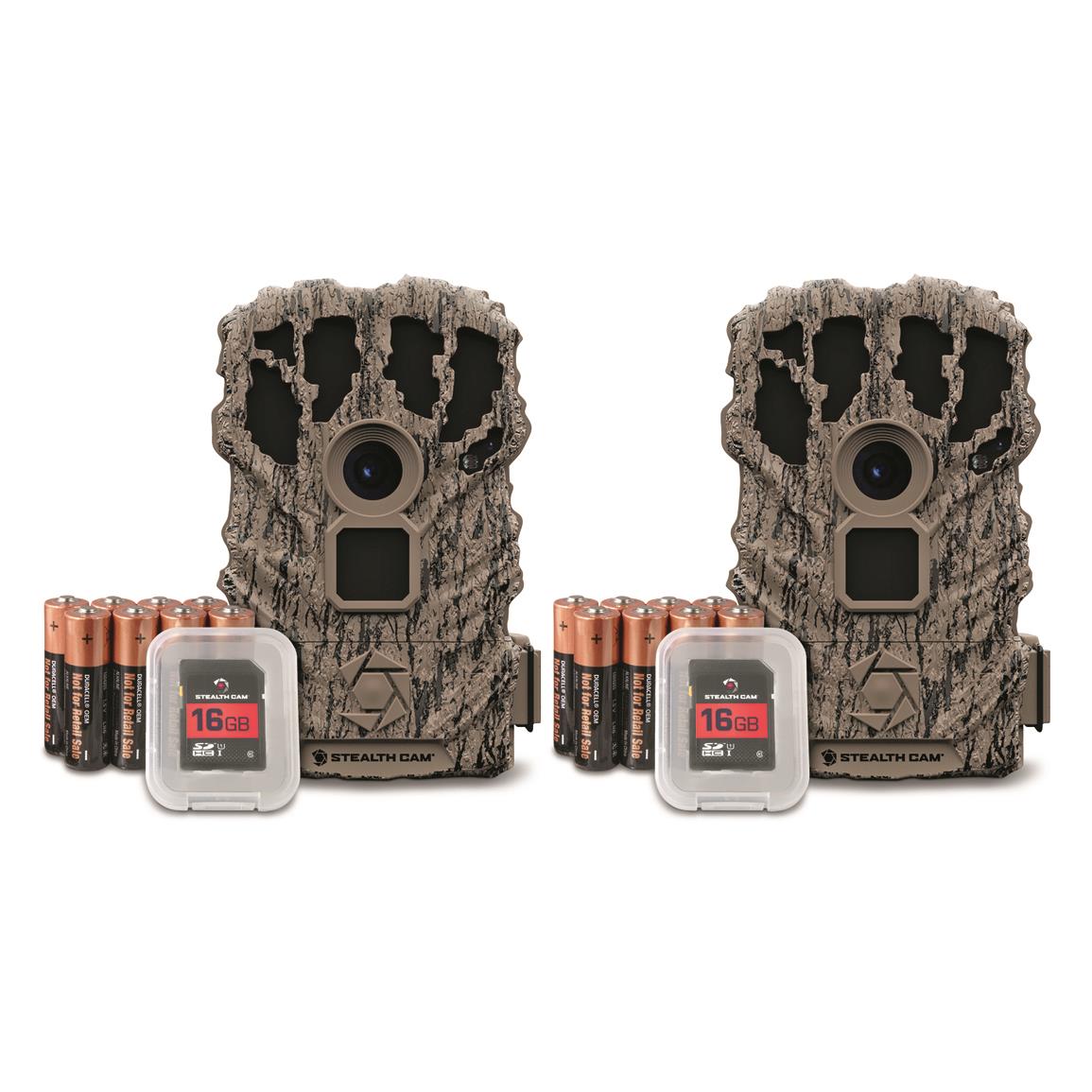 Stealth Cam Browtine Trail/Game Camera Combo, 16MP, 2 Pack