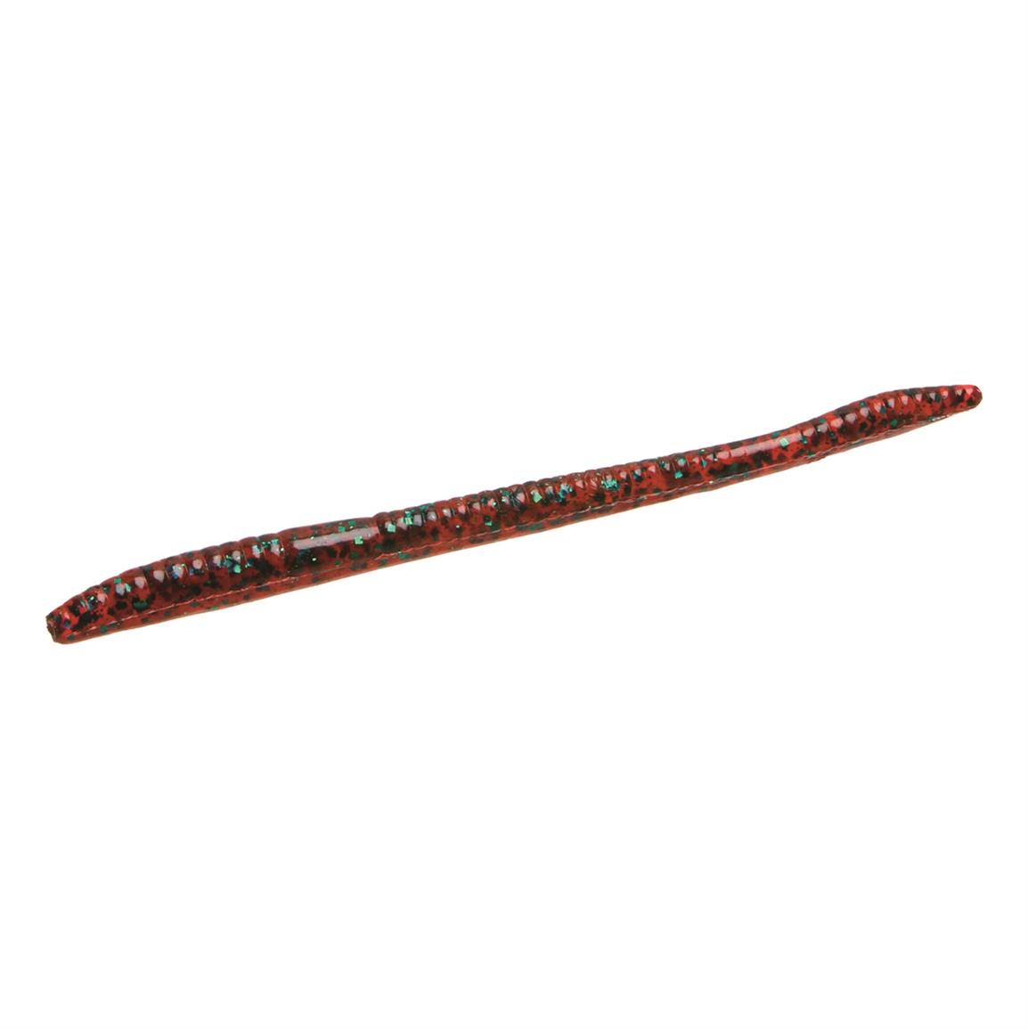 Zoom Finesse Worm, 20 Pack, Red Bug