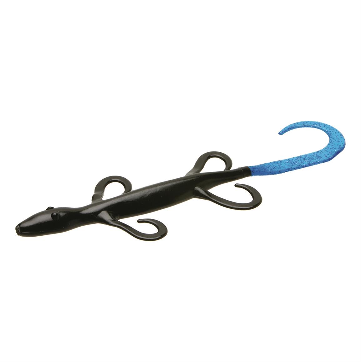 Zoom Bait Super Salt Plus Lizard Soft Bait, Black/Blue