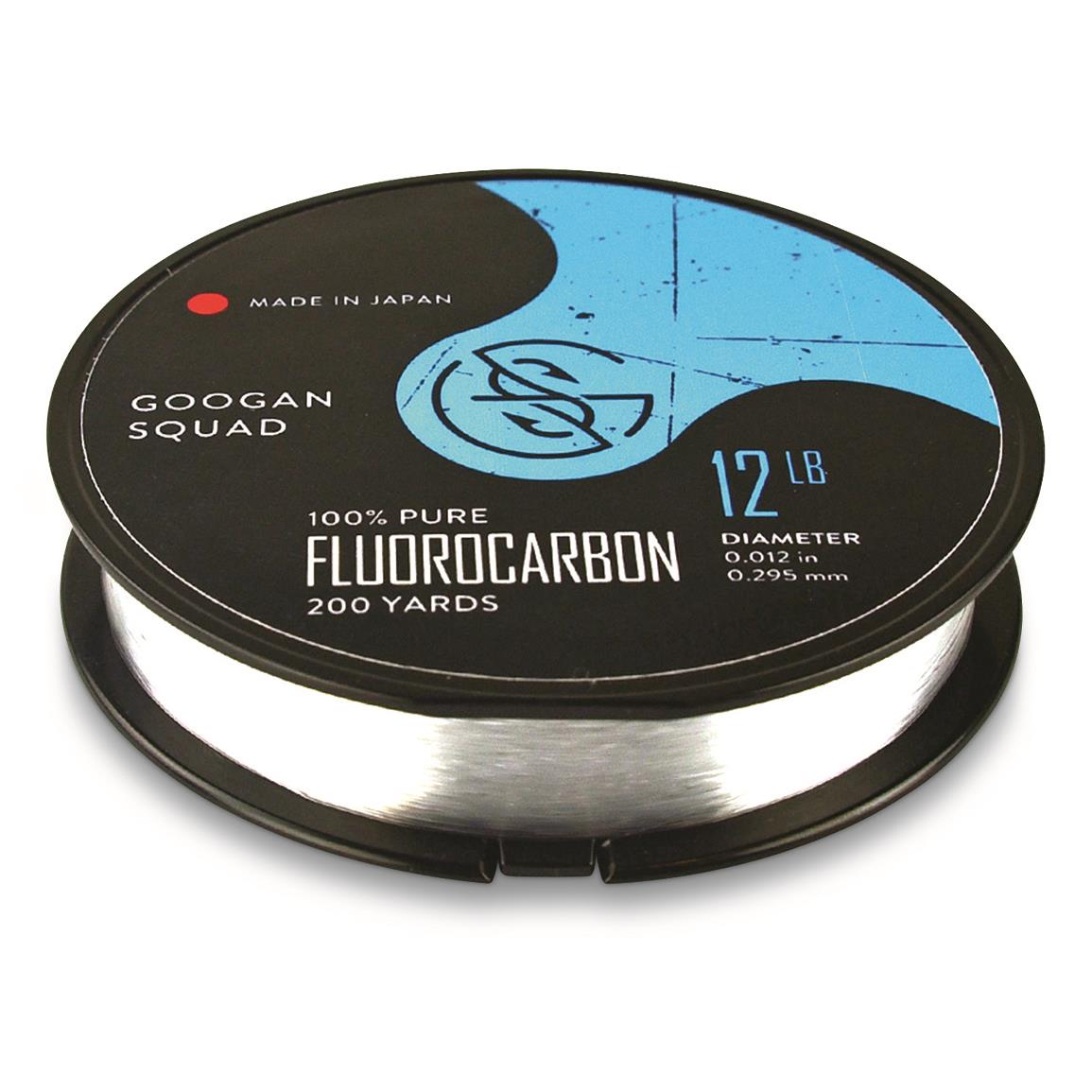 Googan Squad Fluorocarbon Fishing Line, 200 yards, Clear