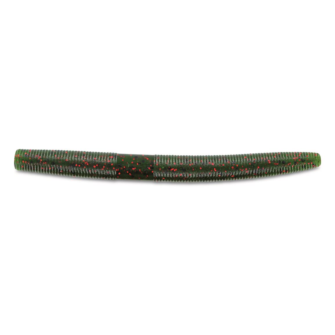 YAM-9S-10-208 4 in. Senko Watermelon Fishing Lure with Black & Red Flake - Pack of 10