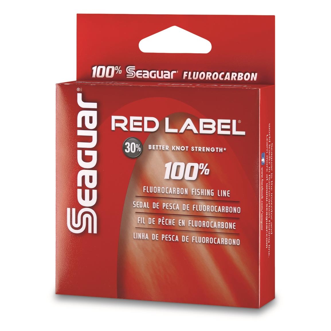 Seaguar Red Label 100% Fluorocarbon Fishing Line, 200 yards