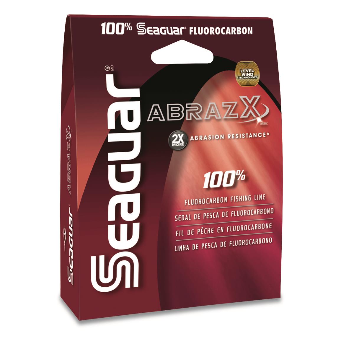 Seaguar AbrazX Fluorocarbon Fishing Line, 200 yards