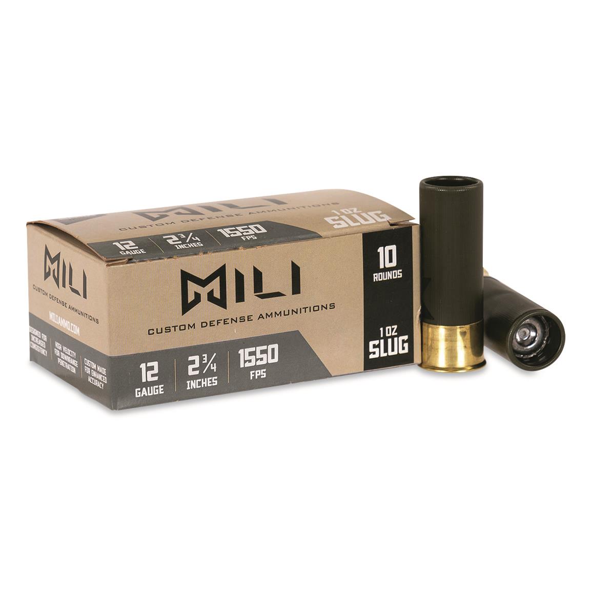 Mili 12 Gauge Slug 3.0 1 oz. 1550 FPS