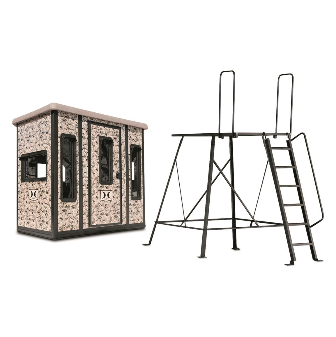 Hawk Compound Box Blind with 5' Elite Tower