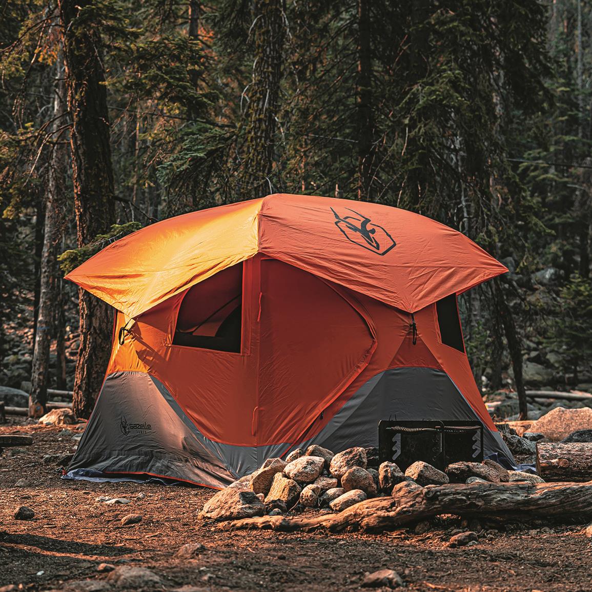 Gazelle T4 Pop-Up Hub Tent, Orange
