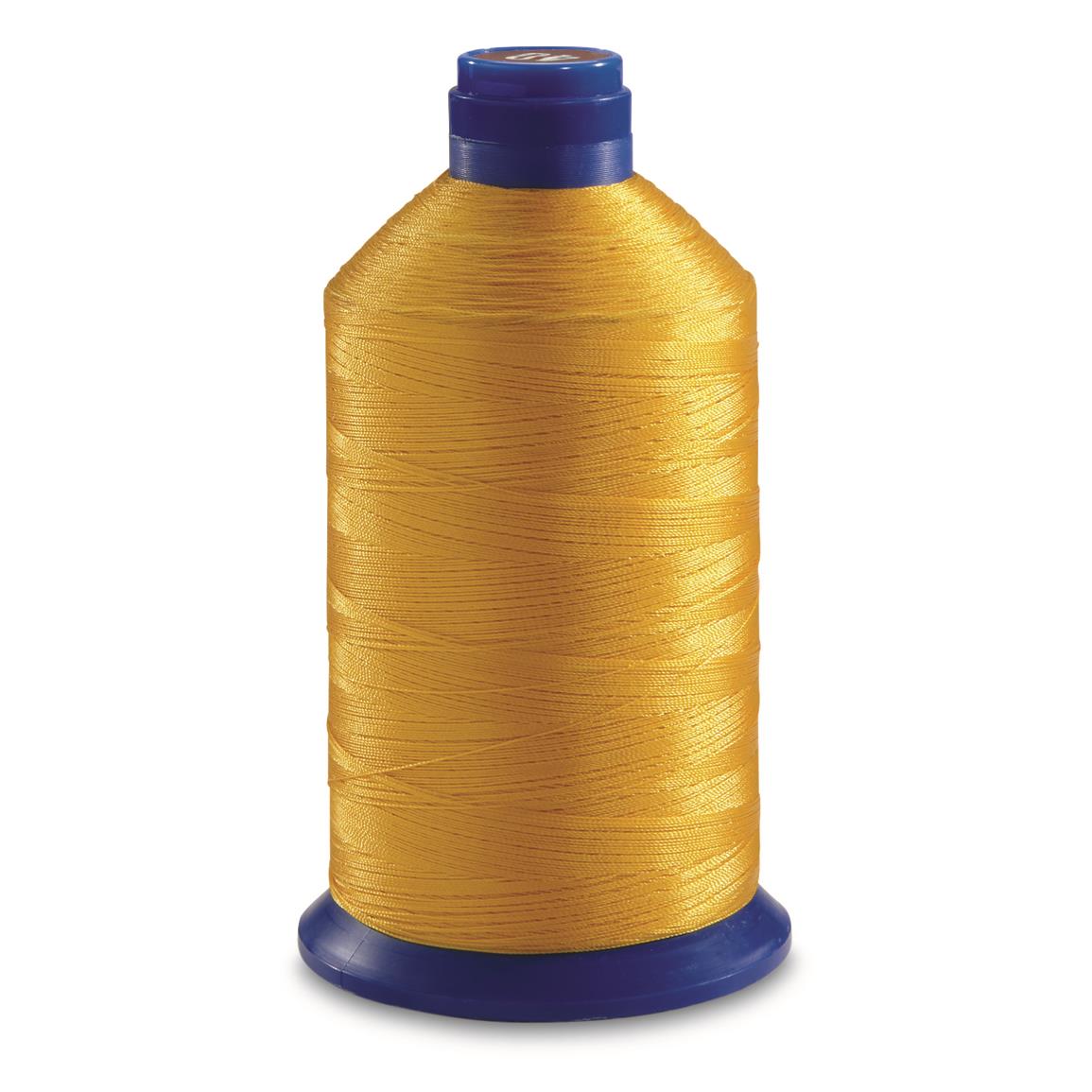 French Military Surplus Yellow Parachute Thread Spools, 3 Pack, New