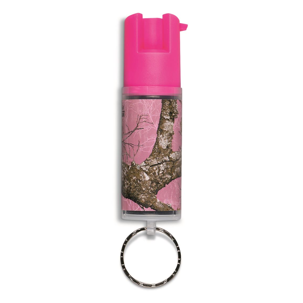 Sabre Realtree EDGE Pink Camo Pepper Spray with Key Ring
