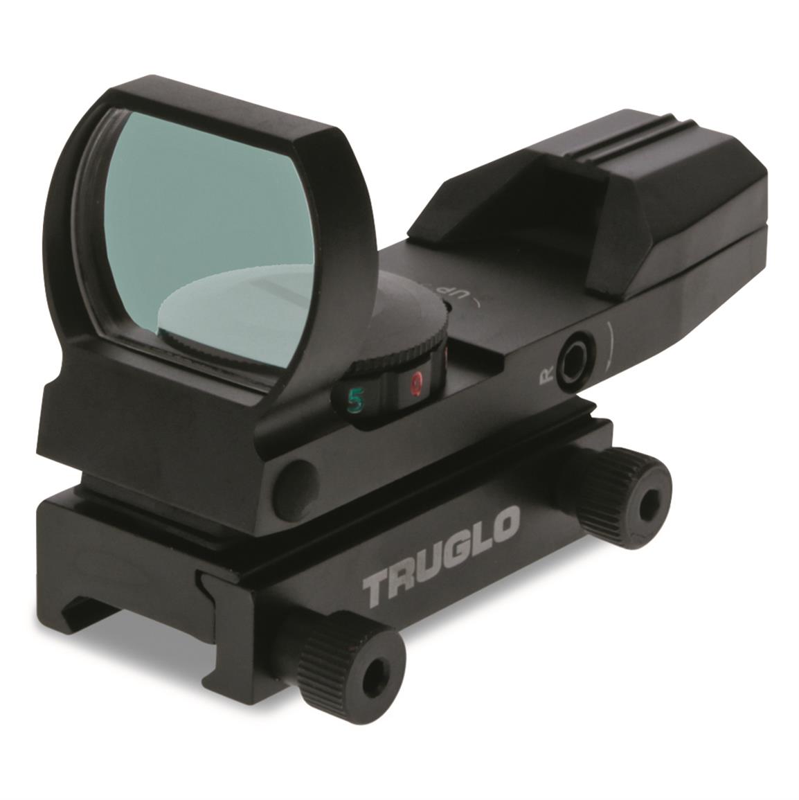 TruGlo Dual-Color 1x34mm Open Dot Sight, 5 MOA Red/Green Reticle