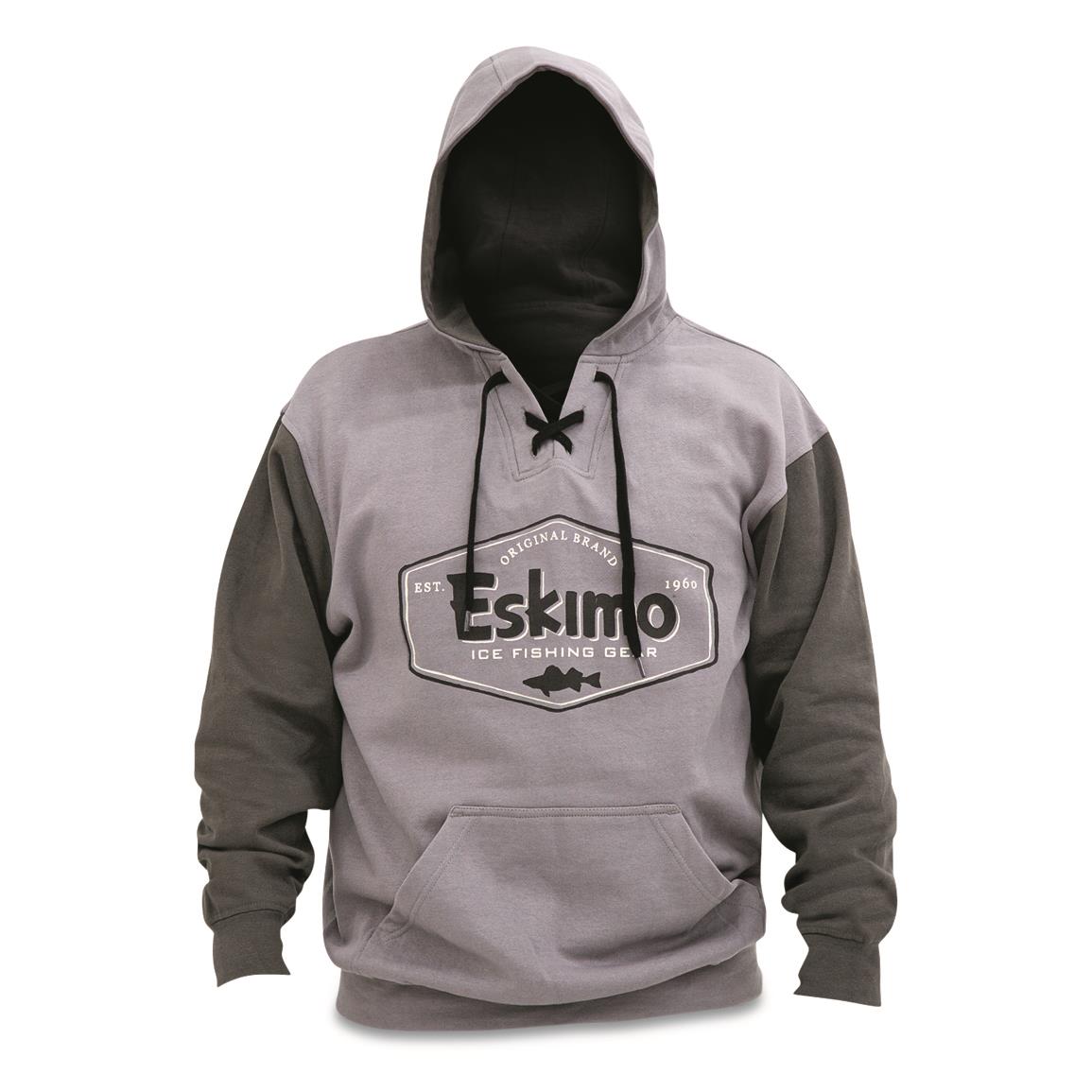 Eskimo Fishing Men's Hooded Sweatshirt Eskimo Fishing Hoodie (dark)