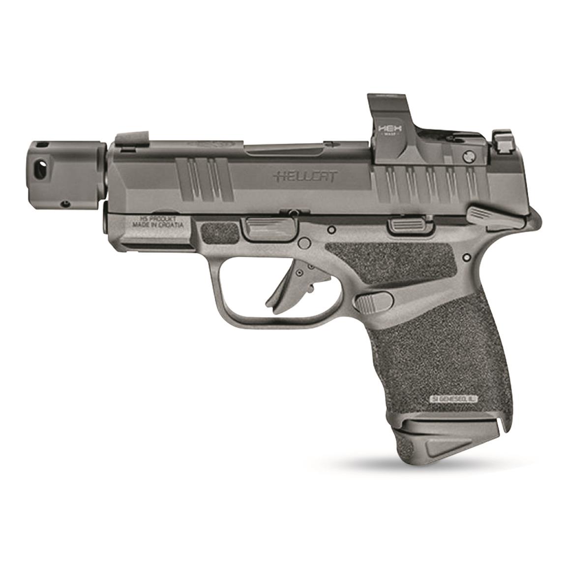 Springfield Hellcat RDP 3.8" Micro-Compact, Semi-auto, 9mm, 3.8" BBL, HEX Wasp Red Dot, 13+1 Rds.