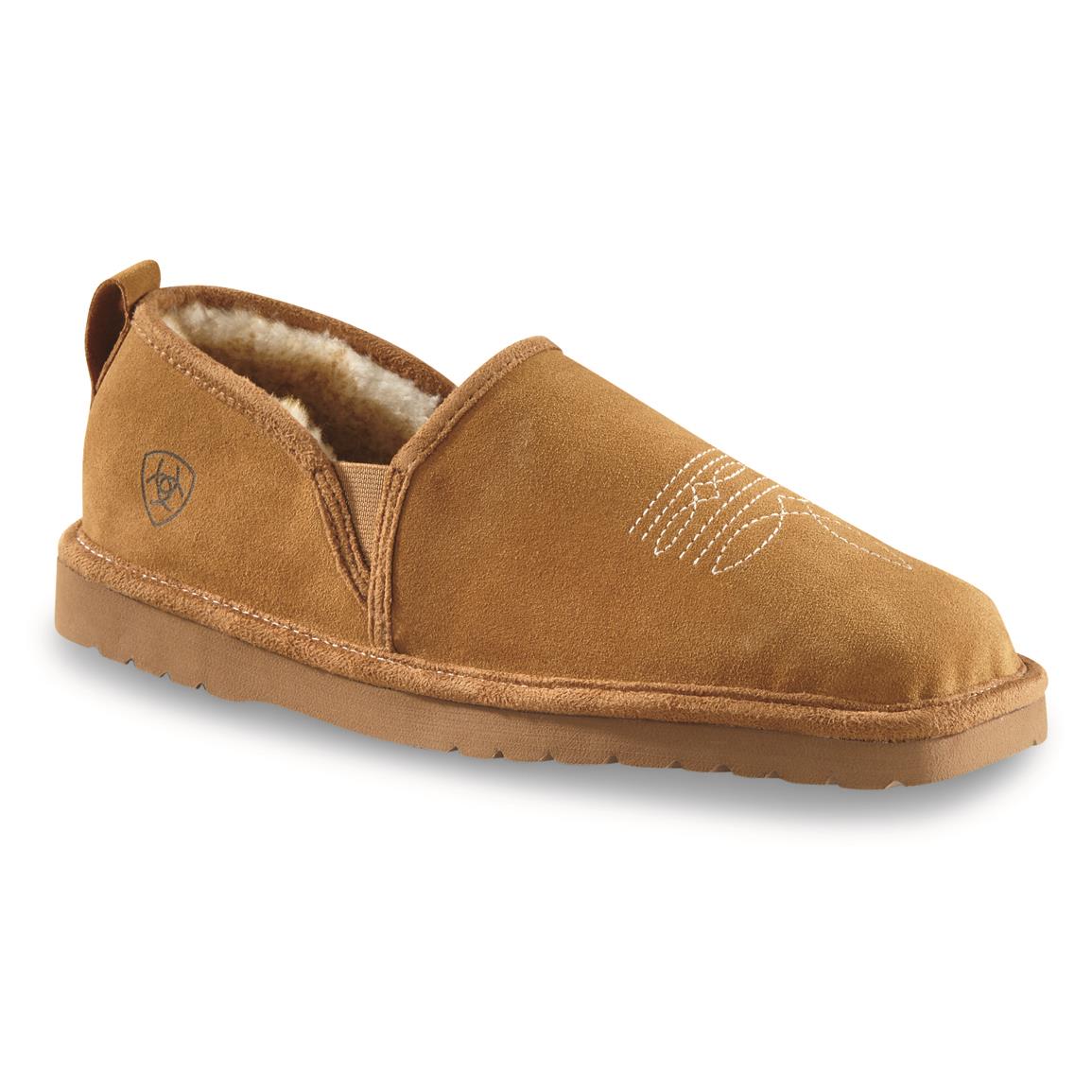 Ariat Men's Lasso Suede Slippers | Sportsman's Guide