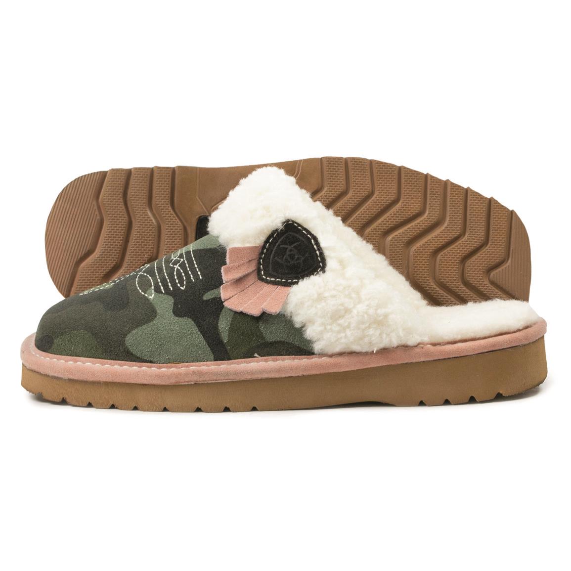 Ariat Women's Jackie Exotic Square Toe Slippers, Camo