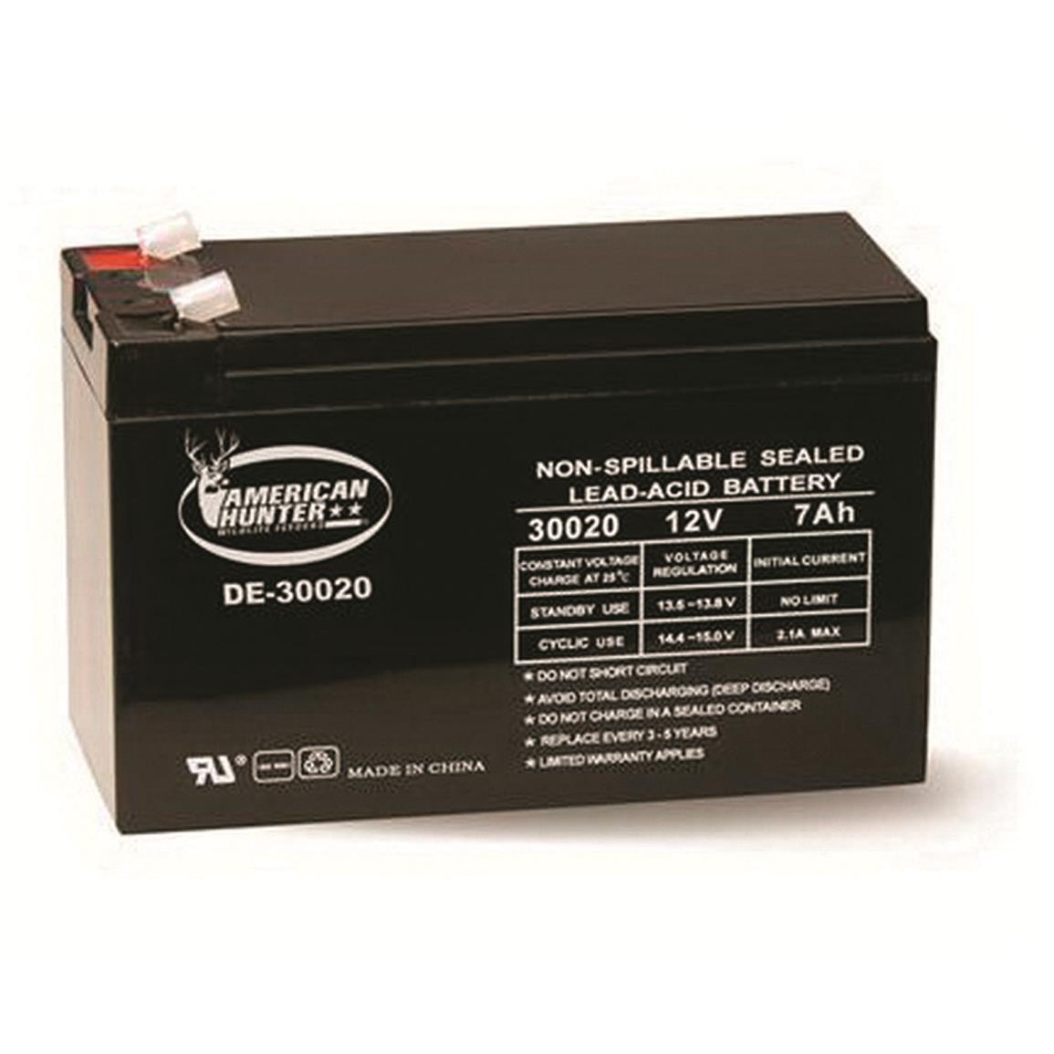 American Hunter 12V 7Ah Rechargeable Battery
