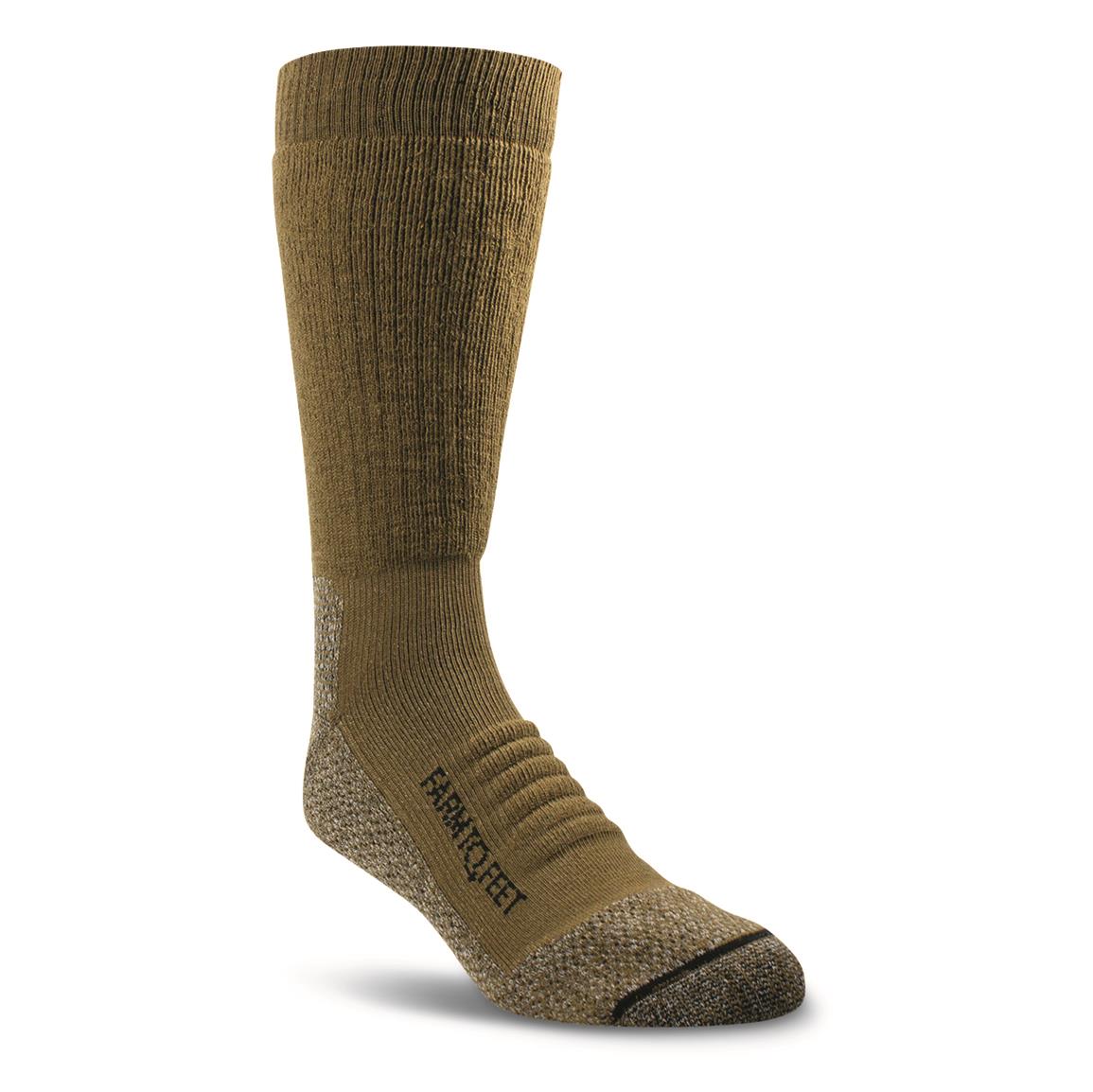 Farm to Feet Men's Quantico Tactical Crew Socks, Coyote