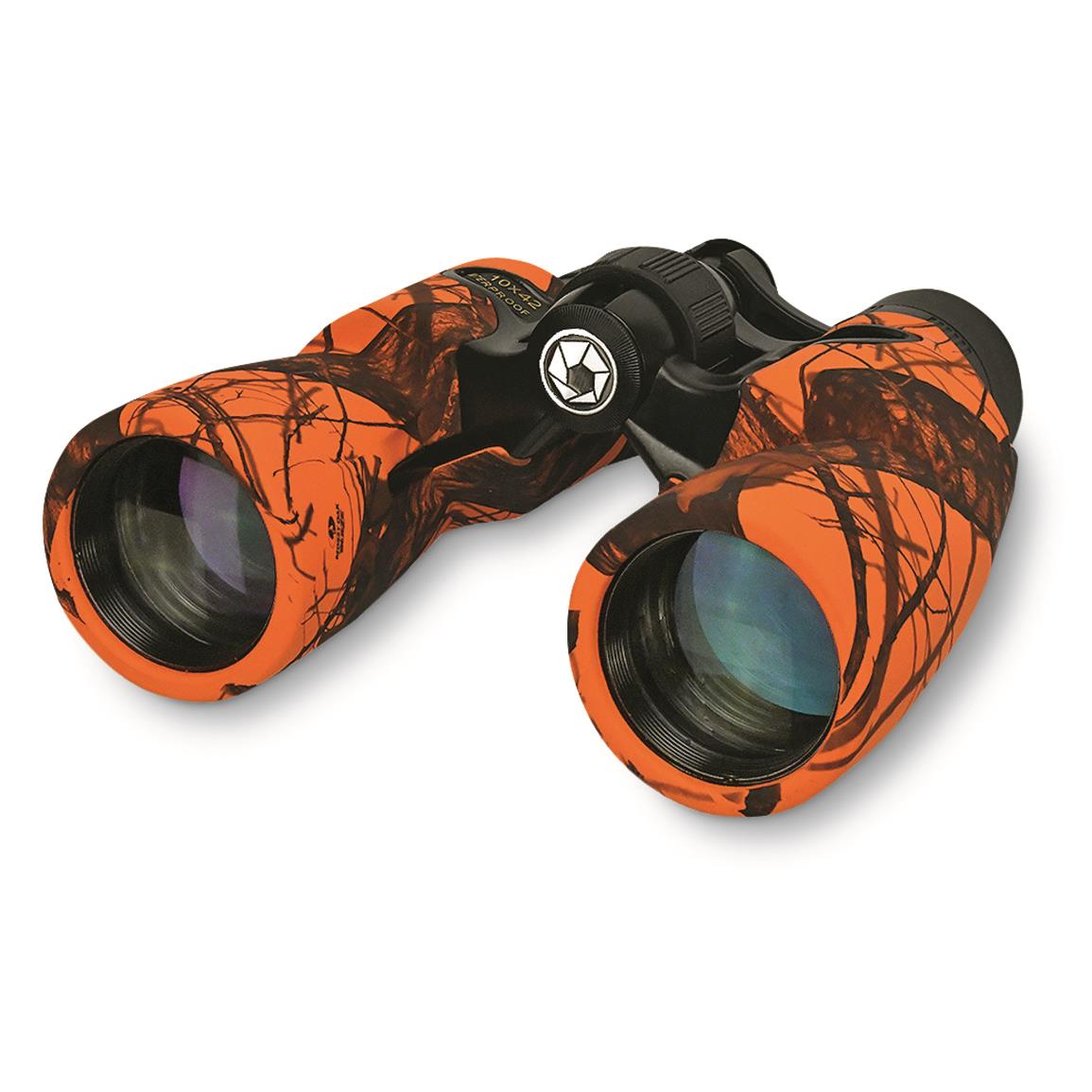 Barska Crossover 10x42mm Waterproof Binoculars, Mossy Oak® Blaze® Camo
