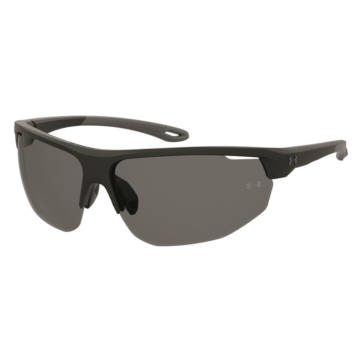 Under Armour Clutch Polarized Sunglasses, Matte Black/gray Polarized