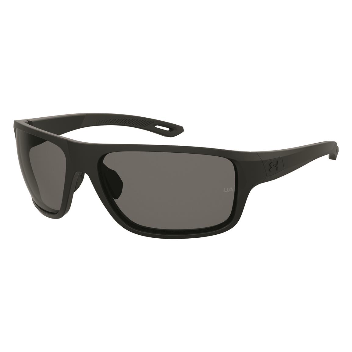 Under Armour Battle Polarized Sunglasses, Matte Black/gray Polarized