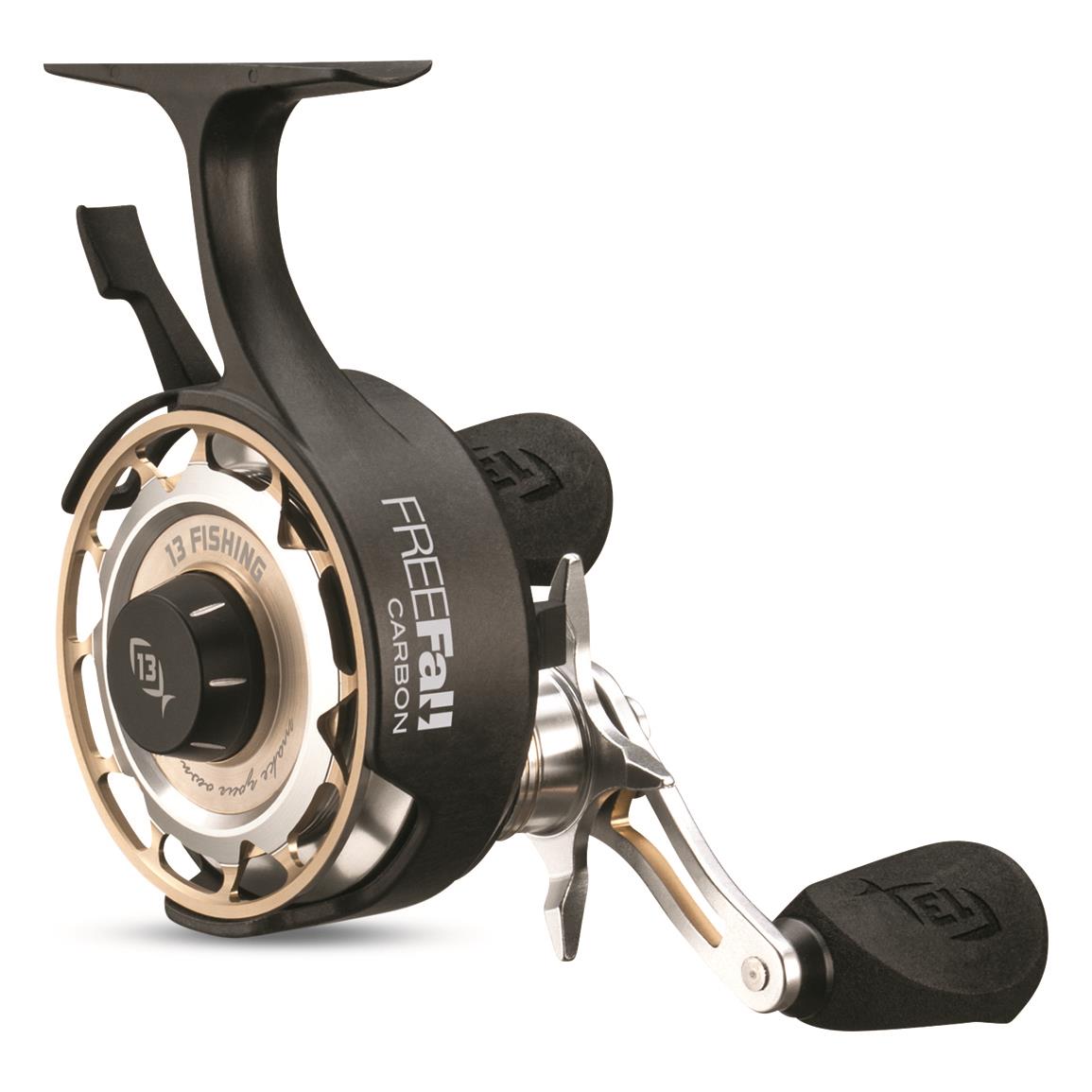 13 FISHING - Descent - Inline Ice Fishing Reels Left Hand Retrieve –  Tangled Tackle Co