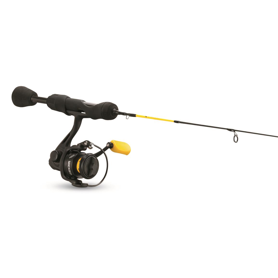 13 Fishing Snitch Pro Ice Fishing Spinning Rod and Reel Combo, 23