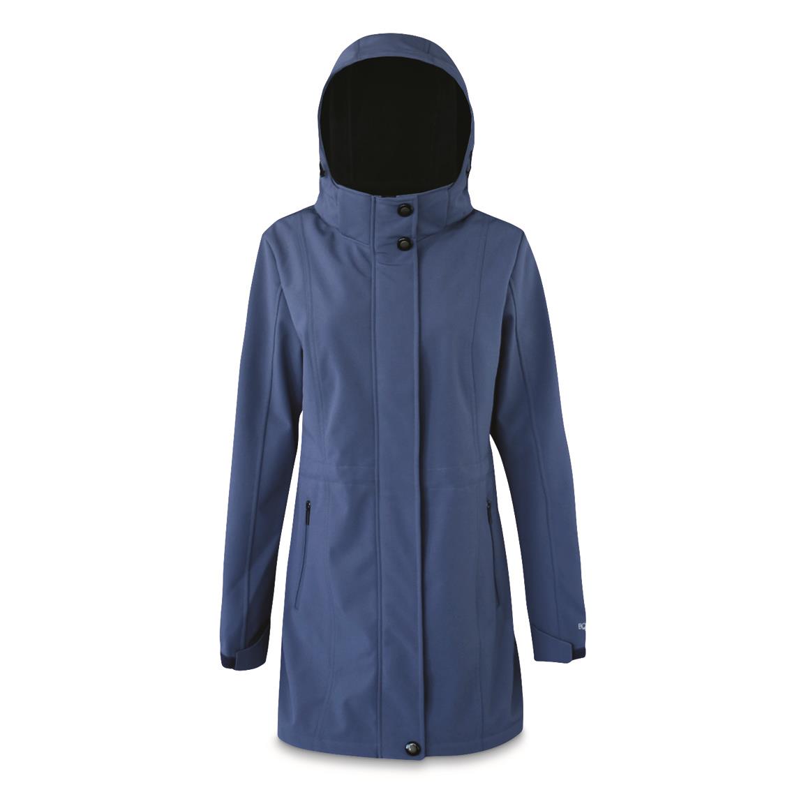 Boulder Gear Women's Cascade Waterproof Lined Softshell Jacket, Gray Blue