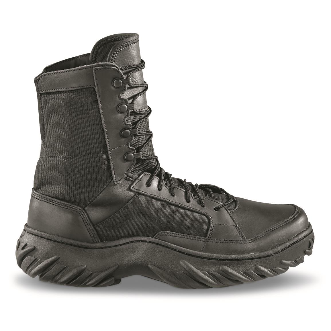 Black Suede Combat Boots | Sportsman's Guide