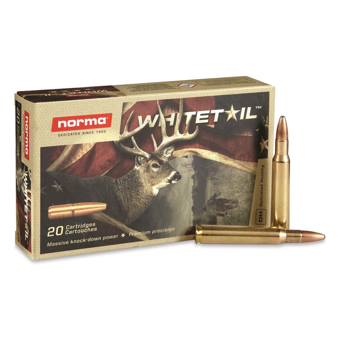 Norma Whitetail, .30-06 Springfield, PSP, 150 Grain, 20 Rounds