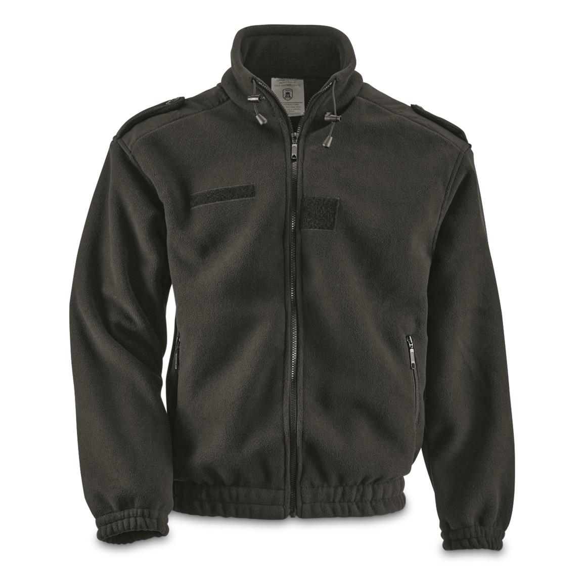 Brooklyn Armed Forces NATO 500 Gram Heavyweight Fleece Jacket, Black