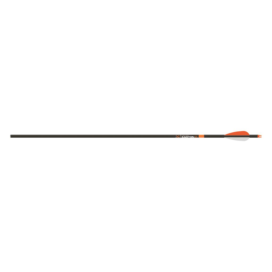 Easton 6.5 Acu-Carbon Ready to Shoot Junior Arrows, 6 Pack
