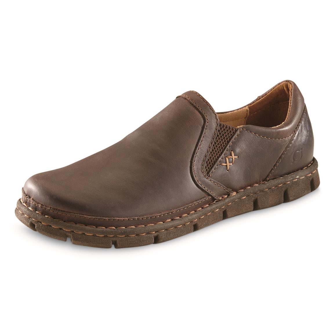 Born Men's Sawyer Slip-On Shoes, Dark Brown