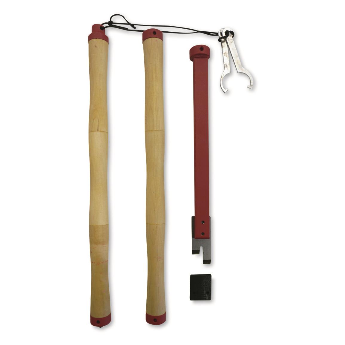 HT Siberian Deluxe 3-Piece Ice Chisel with Carrying Bag