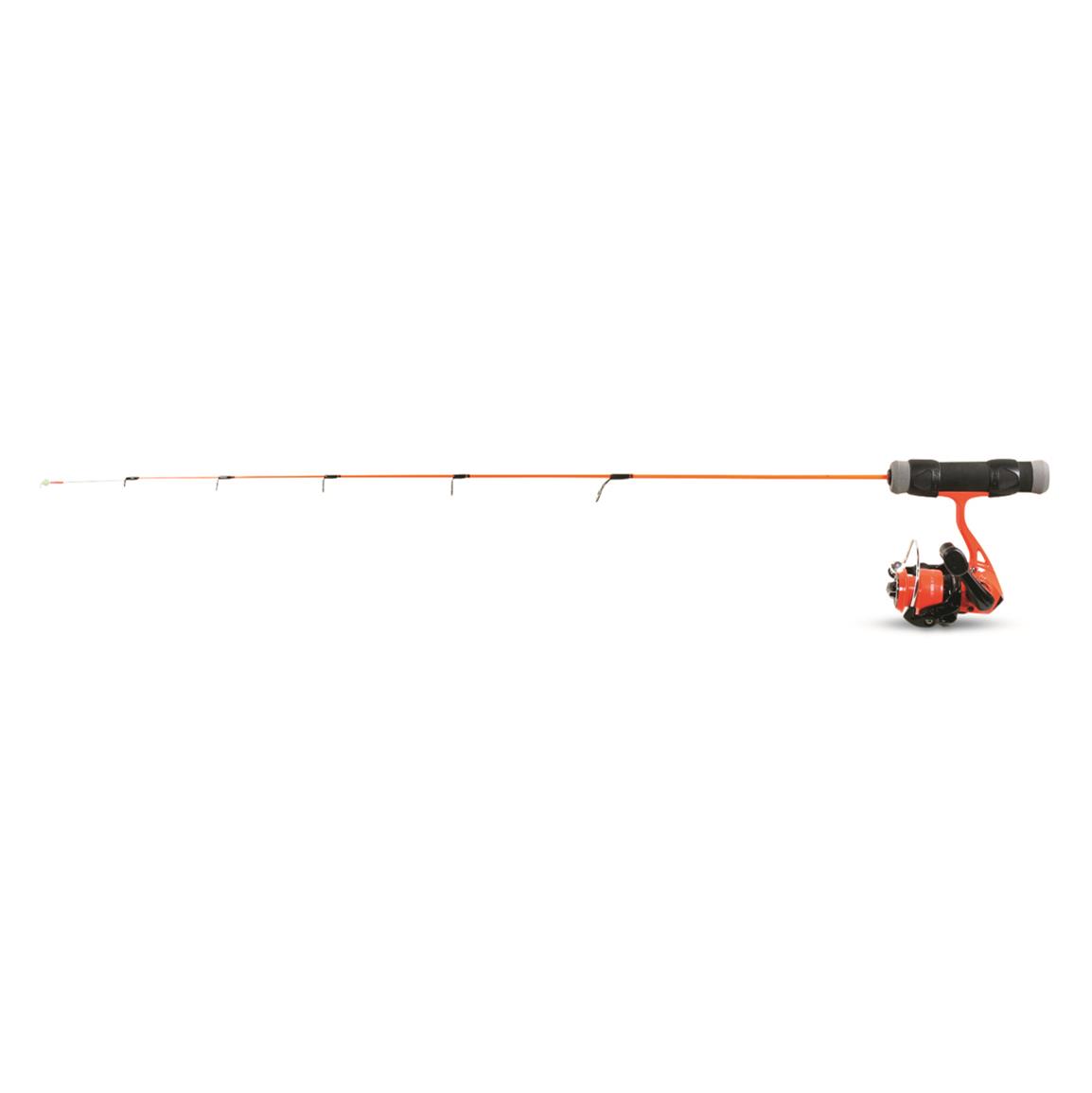Clam Dave Genz Spring Bobber Ice Fishing Rod and Reel Combo, 25" Length, Light Power