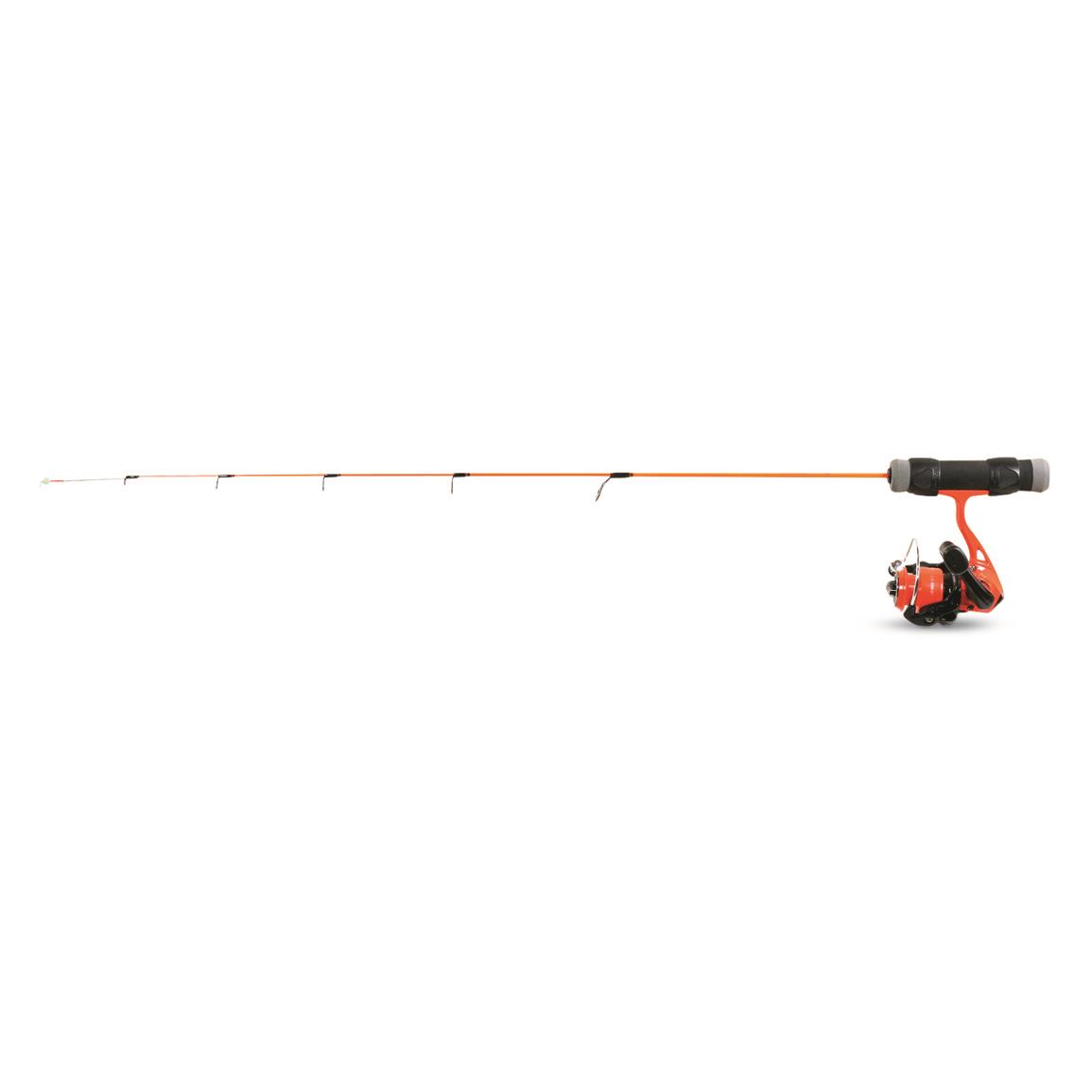 Clam Dave Genz Spring Bobber Ice Fishing Rod and Reel Combo, 27" Length, Medium Power