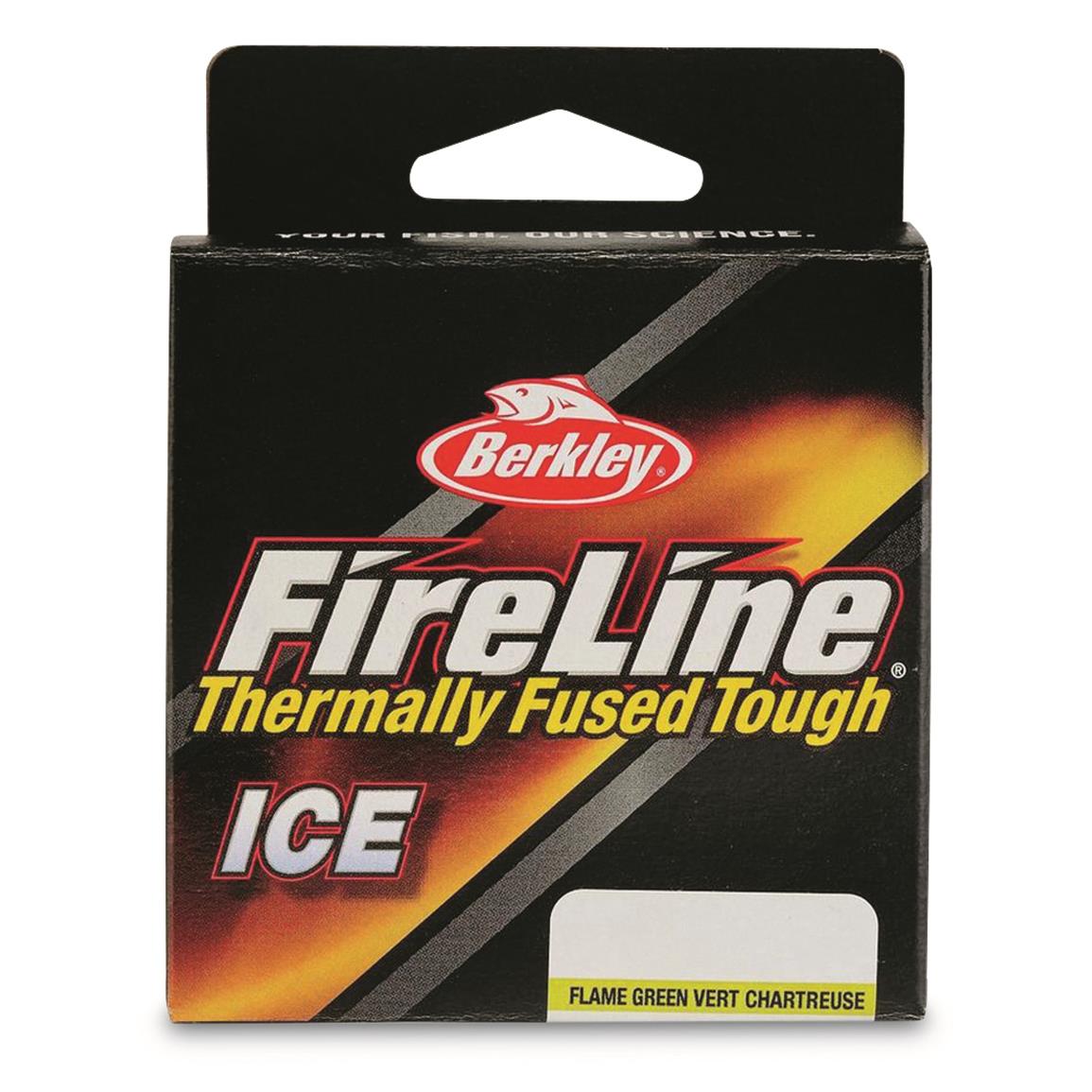 Berkley FireLine Thermal Fused Tough Ice Fishing Line, Flame Green