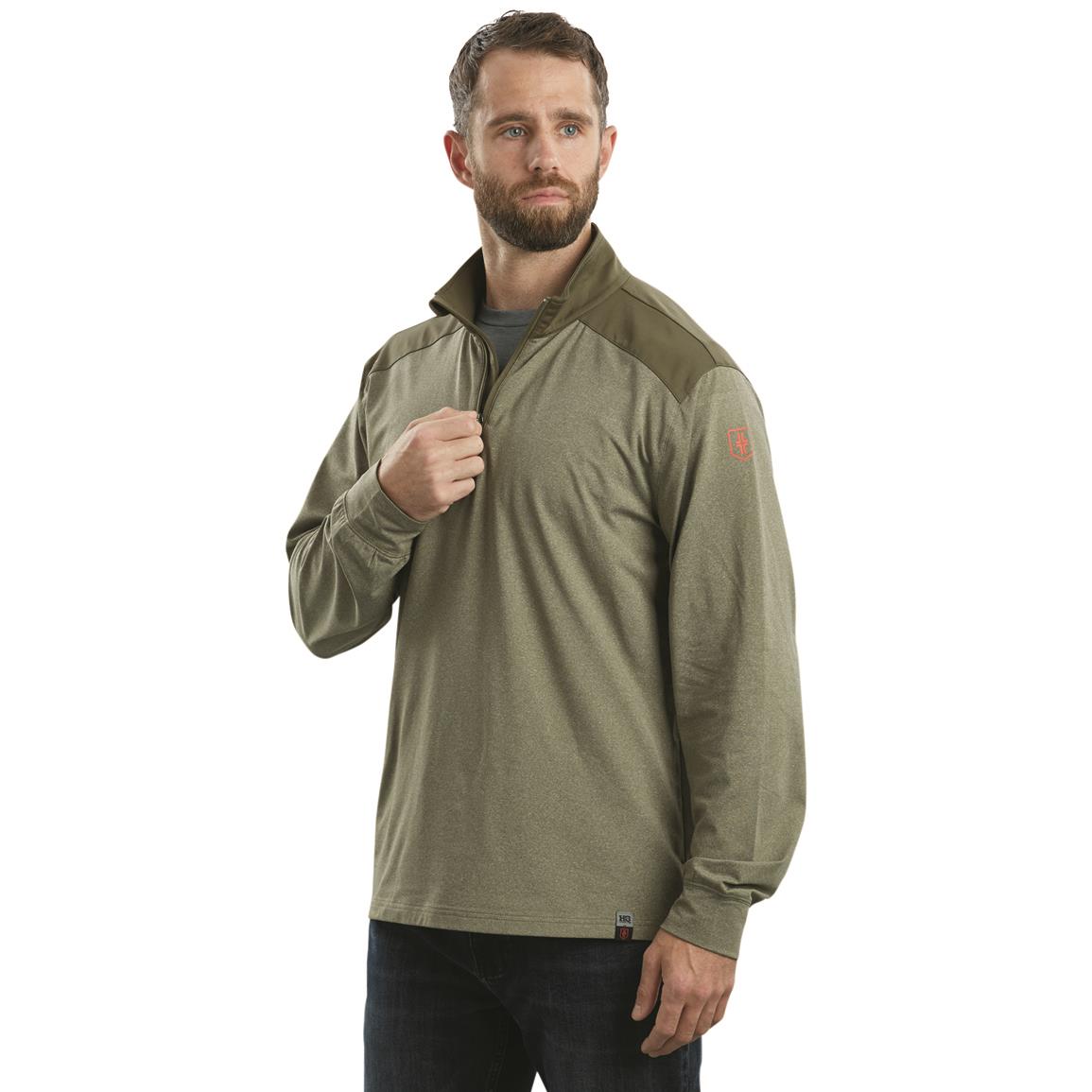 HQ ISSUE + Warrior Poet Society CCW Half-zip Performance Pullover, Grapeleaf