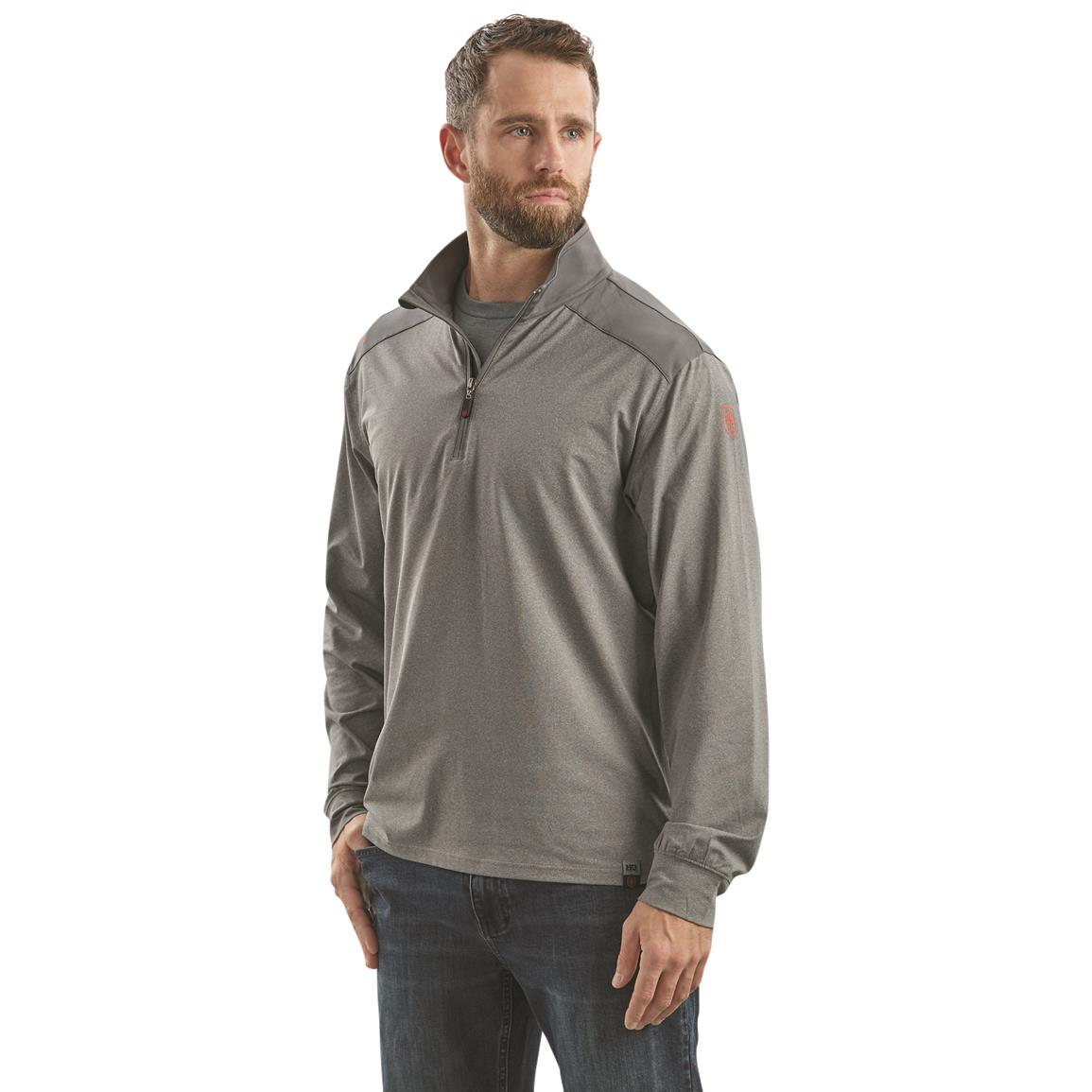 HQ ISSUE + Warrior Poet Society CCW Half-zip Performance Pullover, Iron Gate